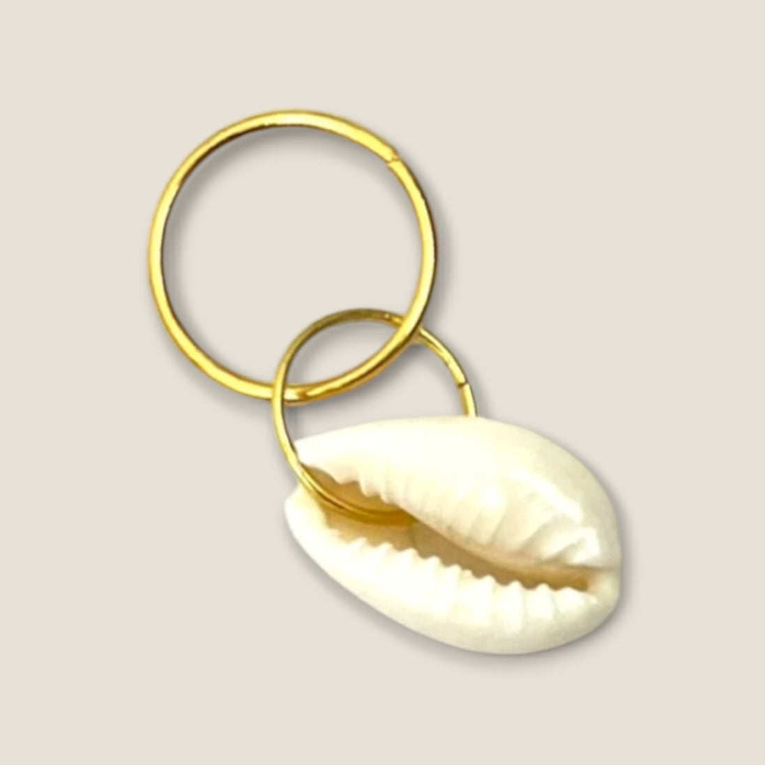 Haarbedel Kauri Schelp Ring Goud