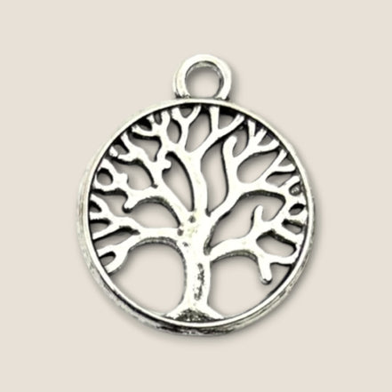 Haarbedel Levensboom Zilver