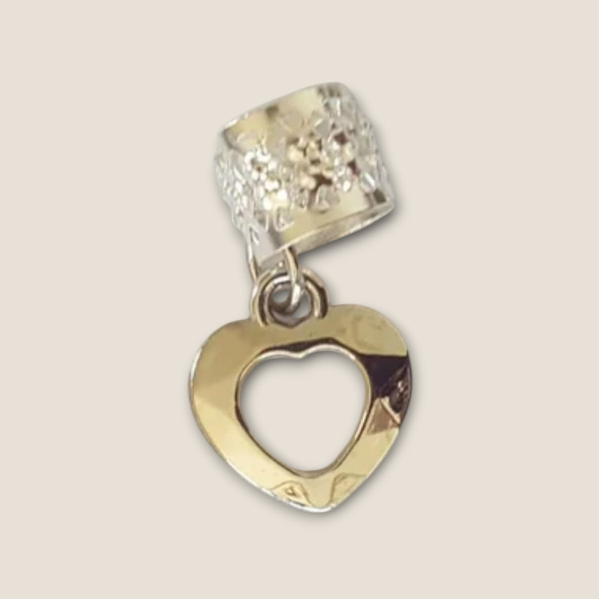 Haarbedels Zilver Hart