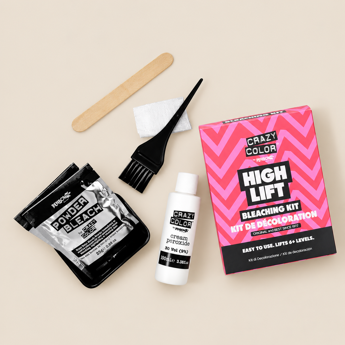 Crazy Color High Lift Bleaching Kit – Complete blondeerset – De HaarBoetiek