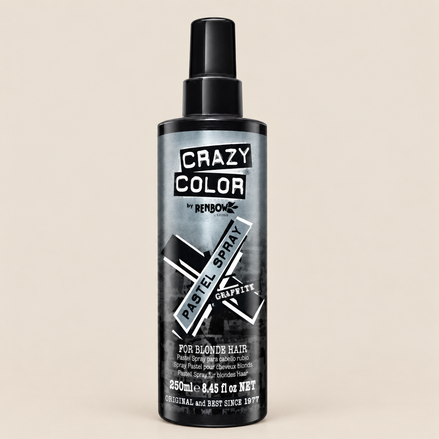 Crazy Color Graphite – Tijdelijke grijze kleurspray 250 ml – De HaarBoetiek