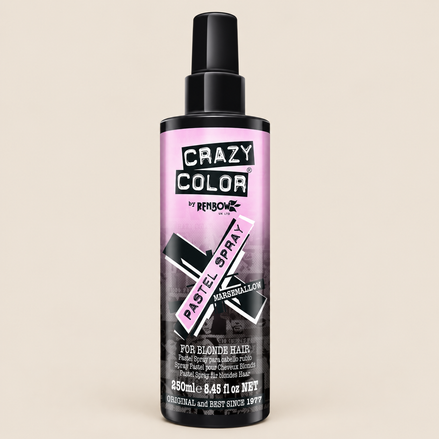 Crazy Color Marshmallow – Tijdelijke roze kleurspray 250 ml – De HaarBoetiek