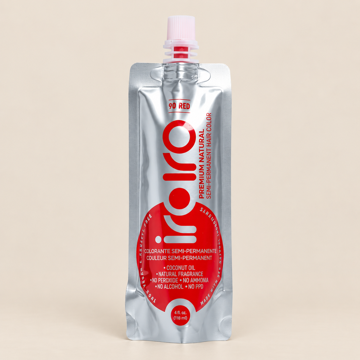 Iroiro 90 Red – Rode semi-permanente haarverf 118 ml – De HaarBoetiek