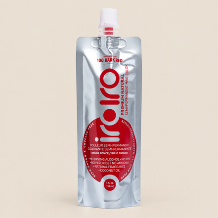 Iroiro 100 Dark Red – Donkerrode semi-permanente haarverf 118 ml – De HaarBoetiek
