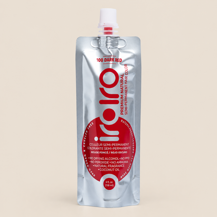 Iroiro 100 Dark Red – Donkerrode semi-permanente haarverf 118 ml – De HaarBoetiek