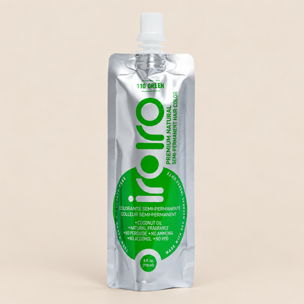 Iroiro 110 Green – Groene semi-permanente haarverf 118 ml – De HaarBoetiek