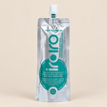 Iroiro 113 Forest Green – Bosgroene semi-permanente haarverf 118 ml – De HaarBoetiek