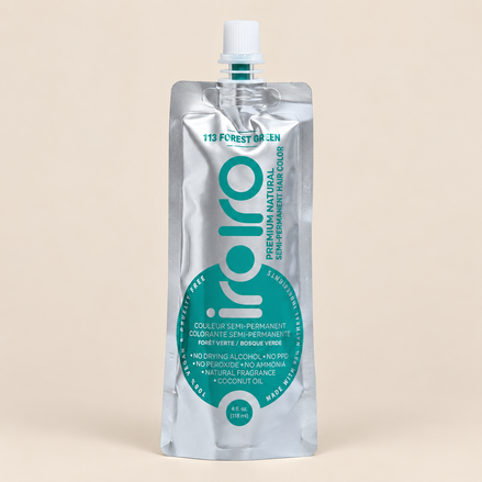 Iroiro 113 Forest Green – Bosgroene semi-permanente haarverf 118 ml – De HaarBoetiek