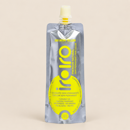 Iroiro 300 Neon Yellow – Neongele semi-permanente haarverf 118 ml – De HaarBoetiek
