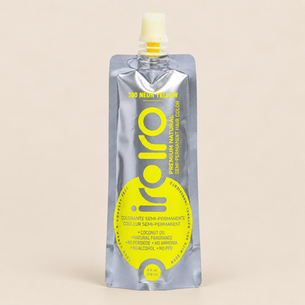Iroiro 300 Neon Yellow – Neongele semi-permanente haarverf 118 ml – De HaarBoetiek