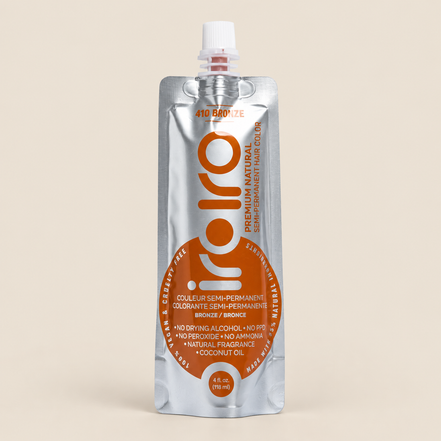 Iroiro 410 Bronze – Bronskleurige semi-permanente haarverf 118 ml – De HaarBoetiek