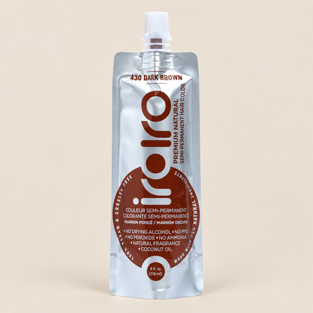 Iroiro 430 Dark Brown – Donkerbruine semi-permanente haarverf 118 ml – De HaarBoetiek