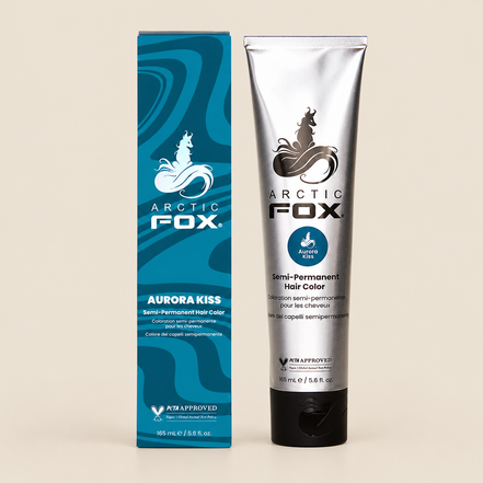 Arctic Fox Aurora Kiss – Blauwgroene semi-permanente haarverf 165 ml – De HaarBoetiek