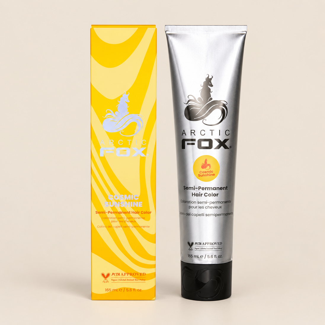 Arctic Fox Cosmic Sunshine – Gele semi-permanente haarverf 165 ml – De HaarBoetiek