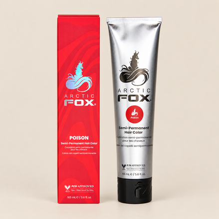 Arctic Fox Poison Red – Rode semi-permanente haarverf 165 ml – De HaarBoetiek
