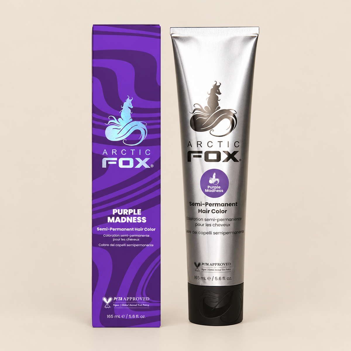 Arctic Fox Purple Madness – Paarse semi-permanente haarverf 165 ml – De HaarBoetiek