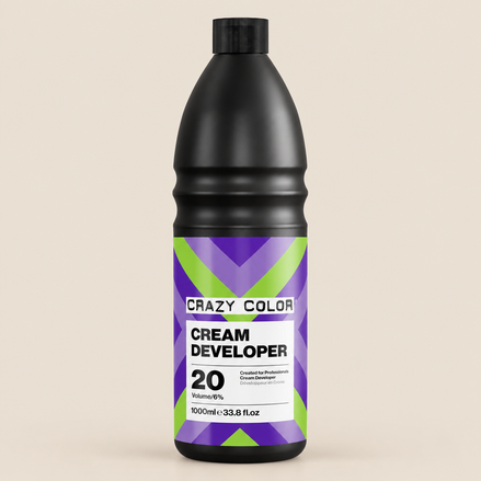 Crazy Color Cream Developer 20 Vol / 6% – Crème-oxidant 1000 ml – De HaarBoetiek