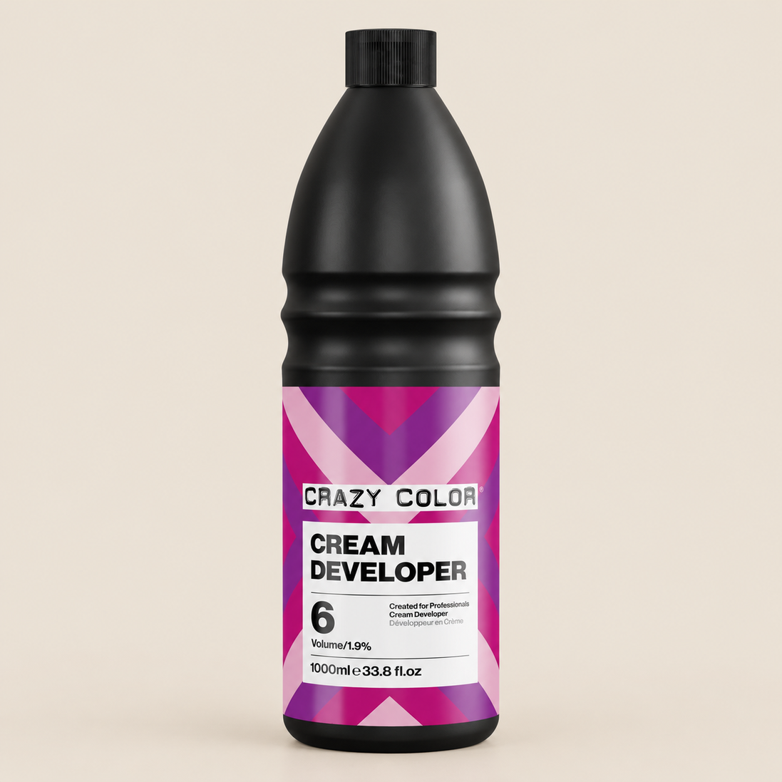 Crazy Color Cream Developer 6 Vol / 1,9% – Crème-oxidant 1000 ml – De HaarBoetiek