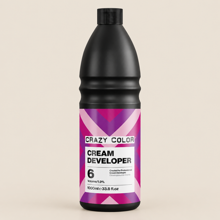 Crazy Color Cream Developer 6 Vol / 1,9% – Crème-oxidant 1000 ml – De HaarBoetiek