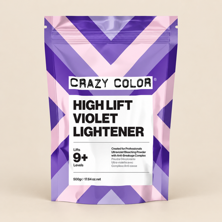 Crazy Color High Lift Violet Lightener – Violet blondeerpoeder 500 g – De HaarBoetiek
