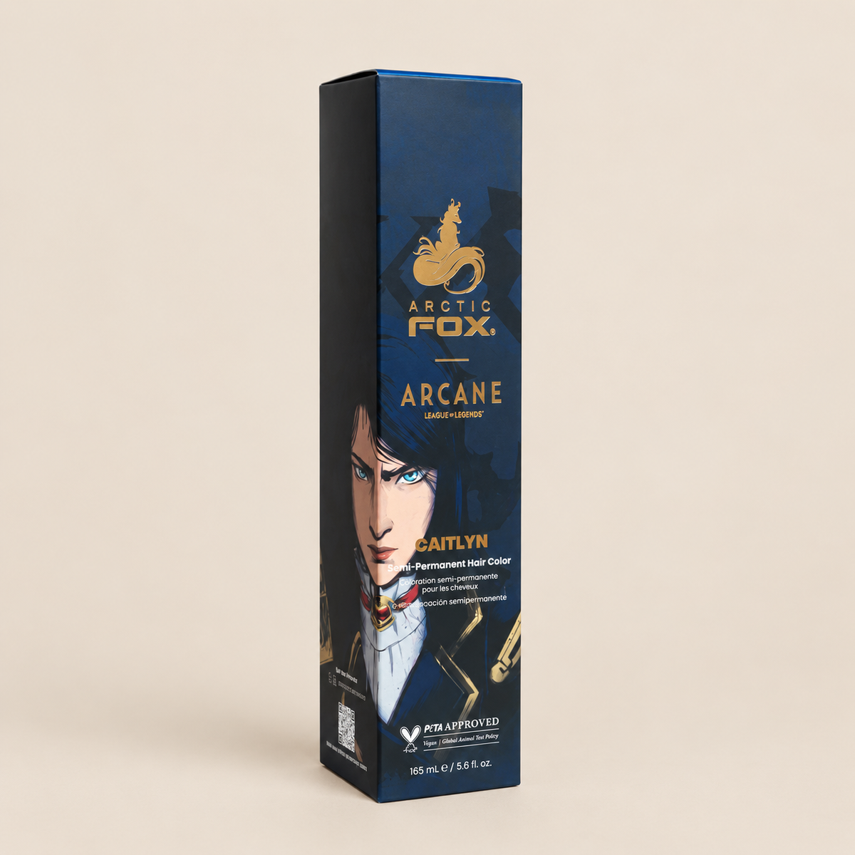 Arctic Fox x Arcane Caitlyn – Donkerblauwe semi-permanente haarverf 165 ml – De HaarBoetiek