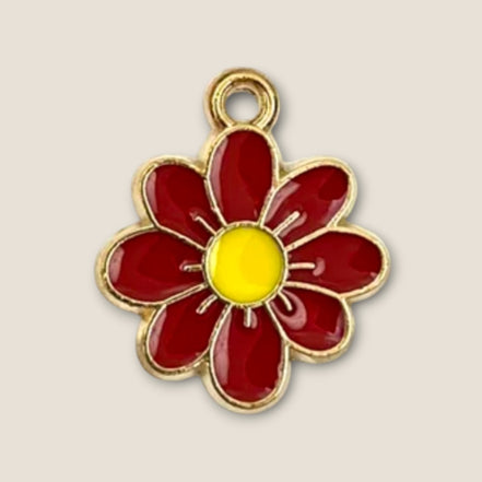Haarbedel Bloem Rood Geel