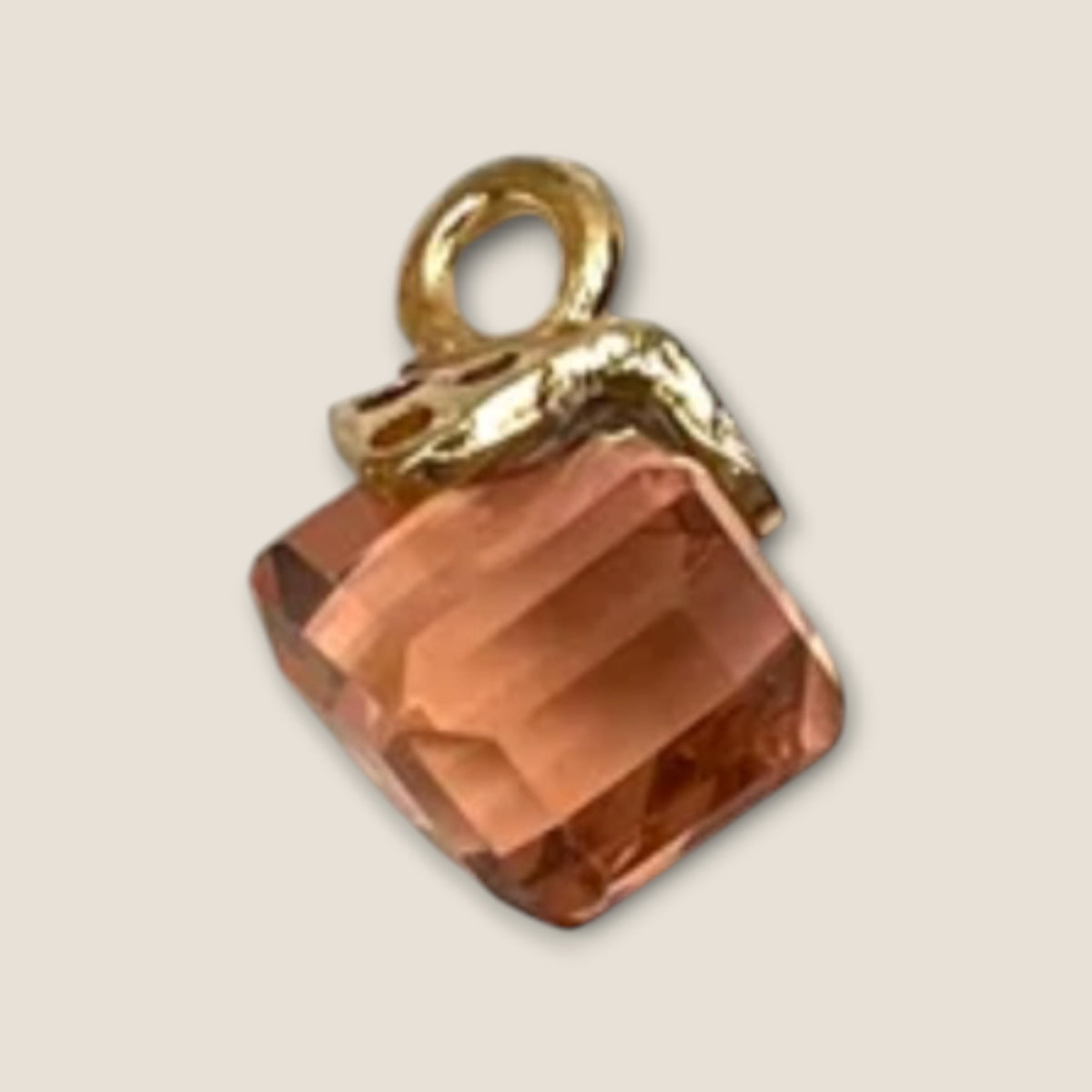 Haarbedel Kristal Champagne