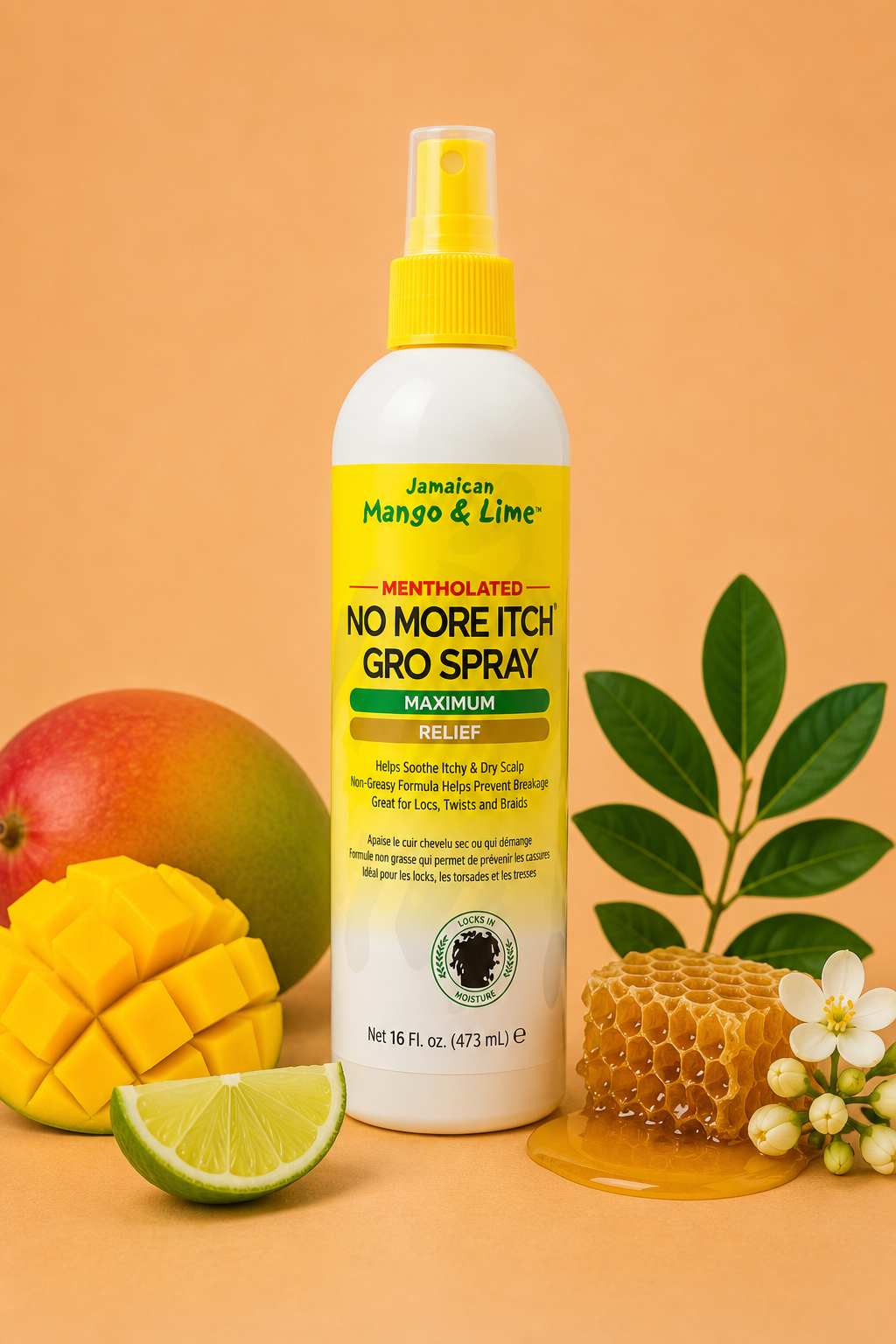 Jamaican Mango & Lime Menthol Verkoelende Hoofdhuid Spray 473 ml