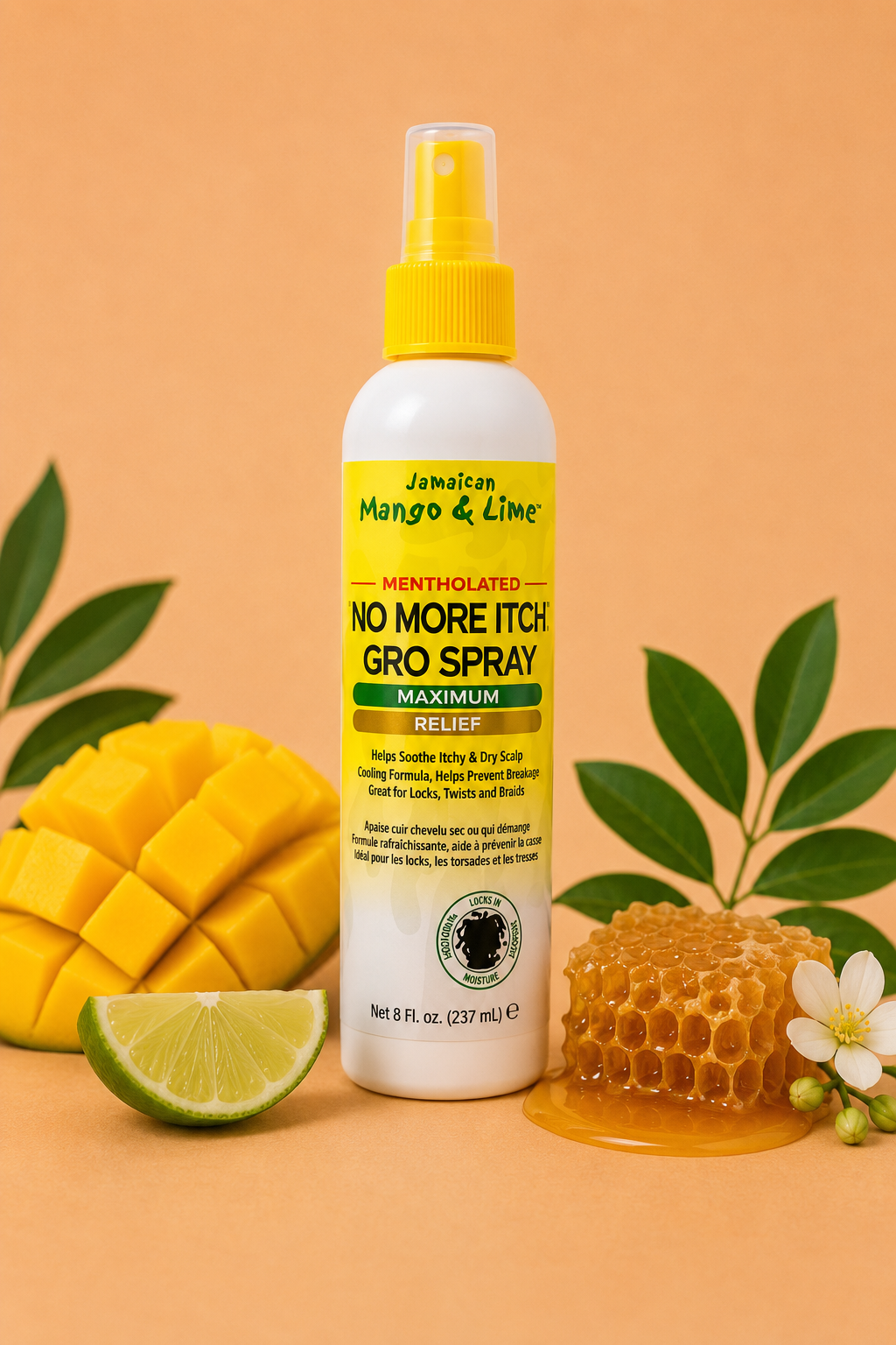 Jamaican Mango & Lime Mentholated No More Itch Gro Spray 237 ml