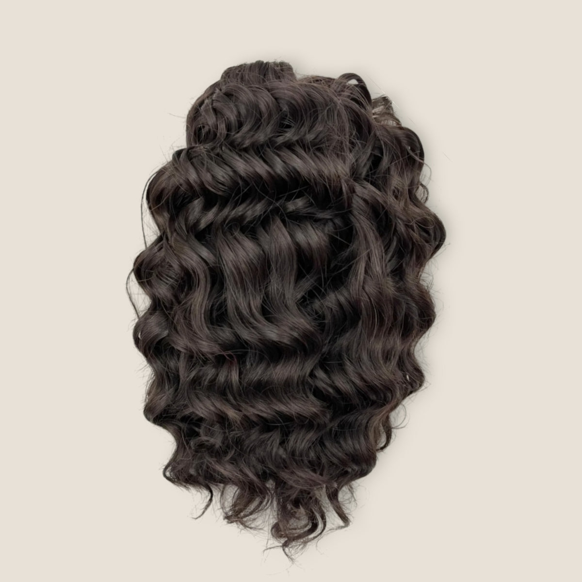 Jessica Krullend Invlechthaar 25 cm 200 g – Bruin 8 – De HaarBoetiek