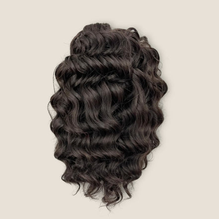 Jessica Krullend Invlechthaar 25 cm 200 g – Bruin 8 – De HaarBoetiek