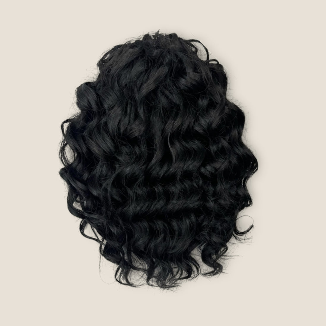 Jessica Krullend Invlechthaar 25 cm 200 g – Natuurlijk Zwart 1B – De HaarBoetiek