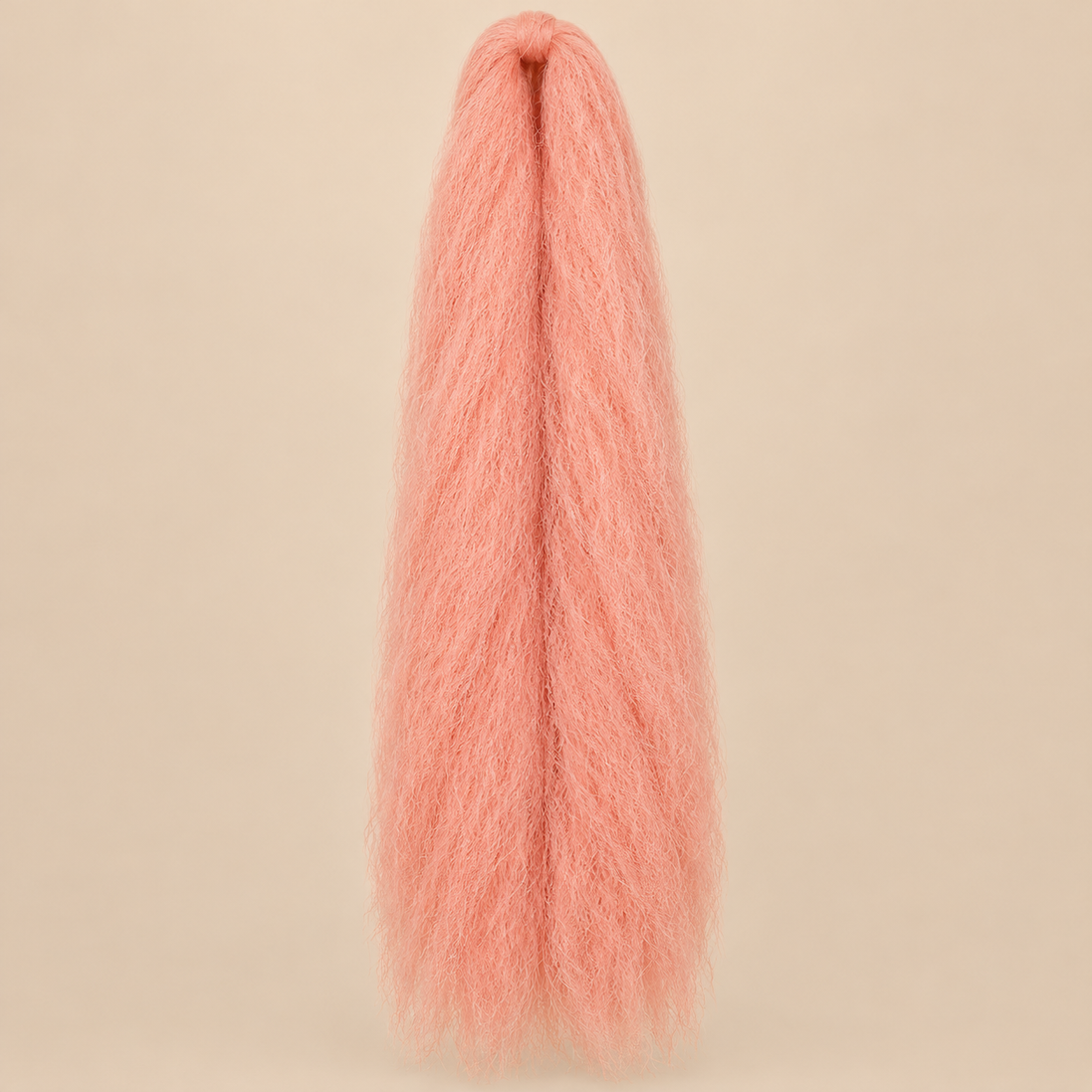 Jumbo Braid 100% Kanekalon Queen 60 cm – Pink zachtroze op beige achtergrond