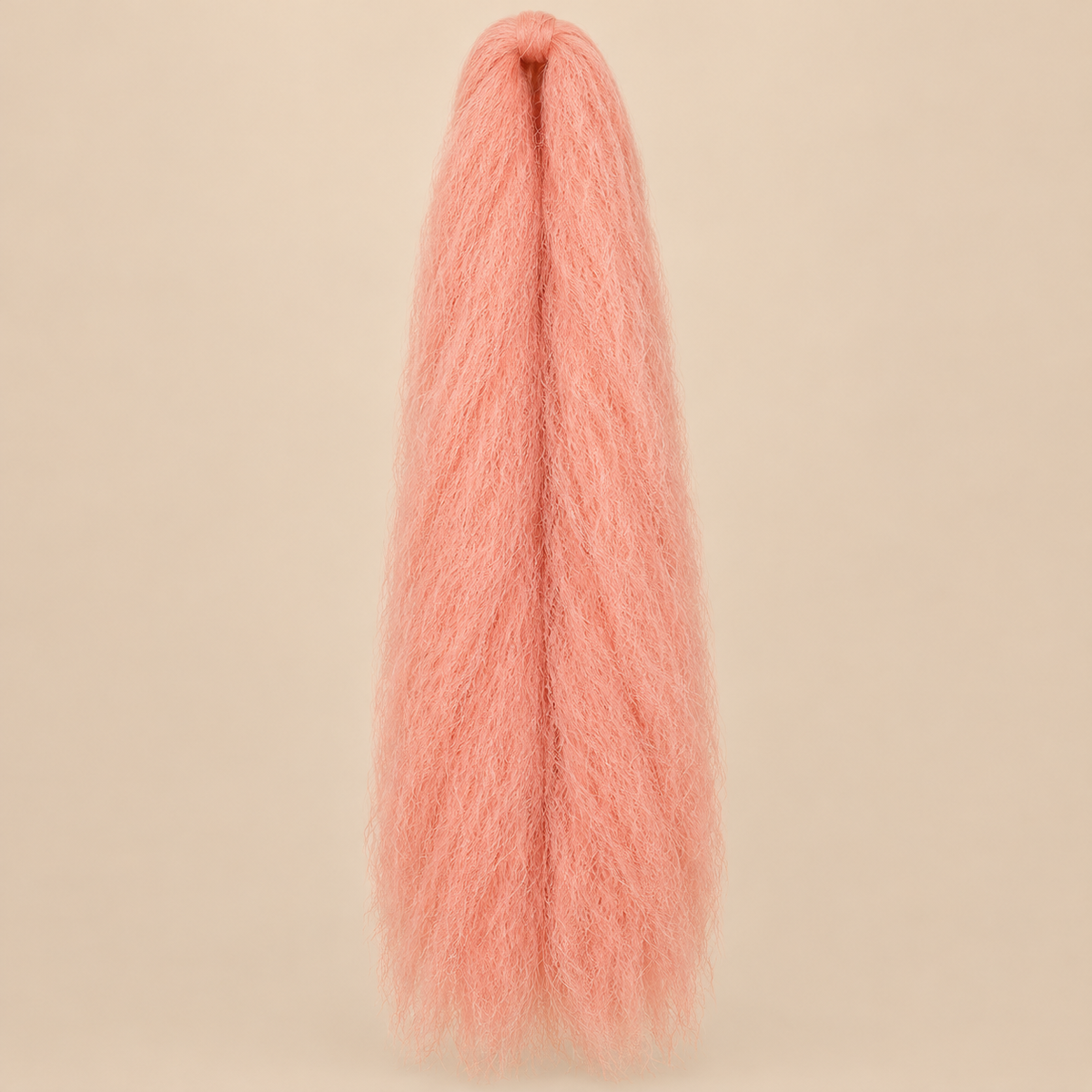 Jumbo Braid 100% Kanekalon Queen 60 cm – Pink zachtroze op beige achtergrond