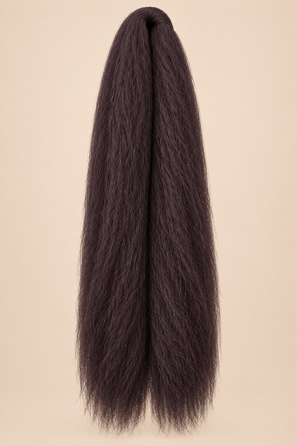 Jumbo Braid 100% Kanekalon BraidOrDie Lite Edition 60 cm – Mahogany donker mahonie op beige achtergrond