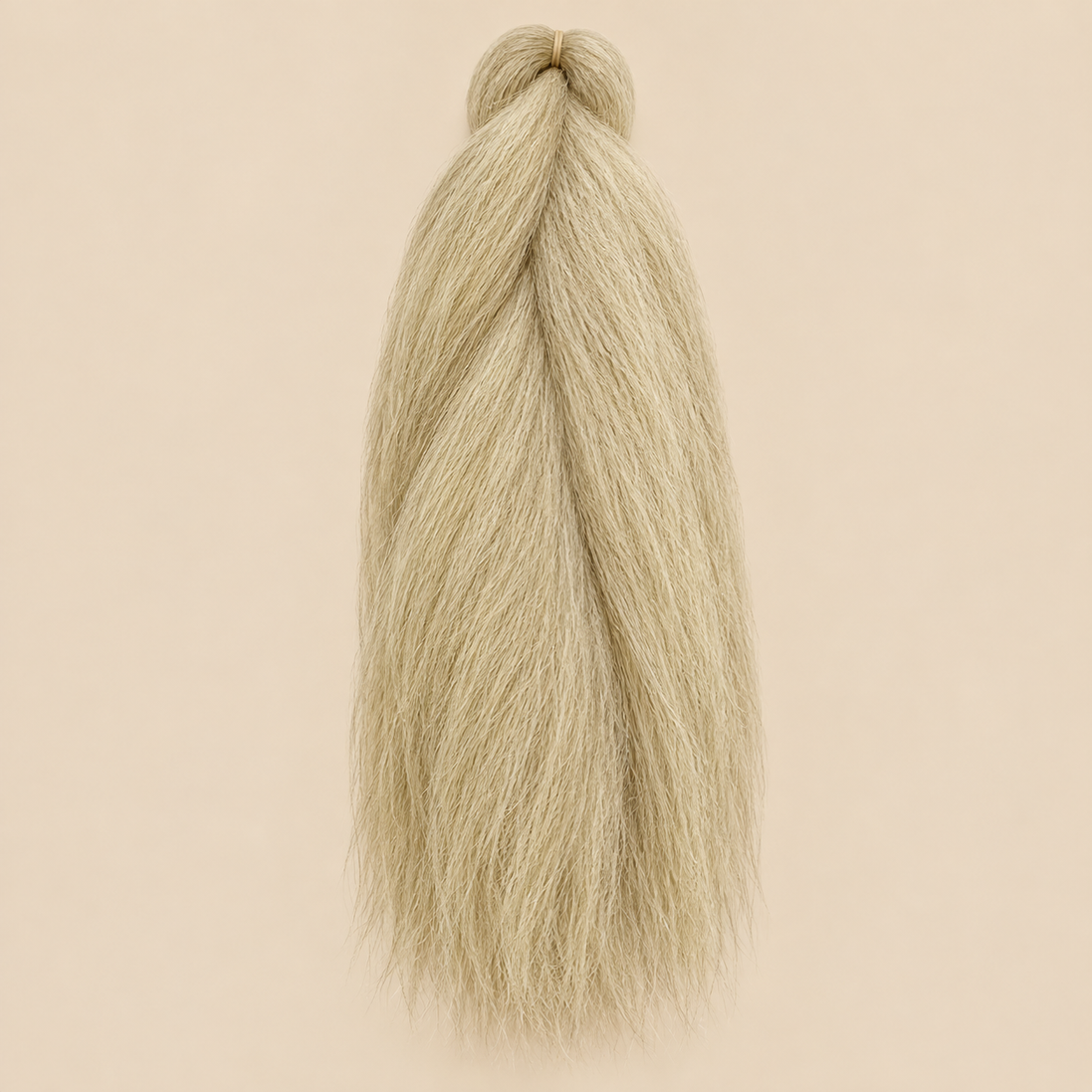 Jumbo Braid 100% Kanekalon BraidOrDie, kleur Platinum Blonde, beige achtergrond