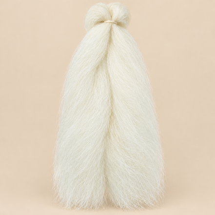 Jumbo Braid 100% Kanekalon BraidOrDie, kleur Pearl White, 60 cm, 85 gram