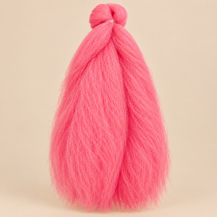 Jumbo Braid 100% Kanekalon BraidOrDie, kleur Barbie Pink, 60 cm, 85 gram