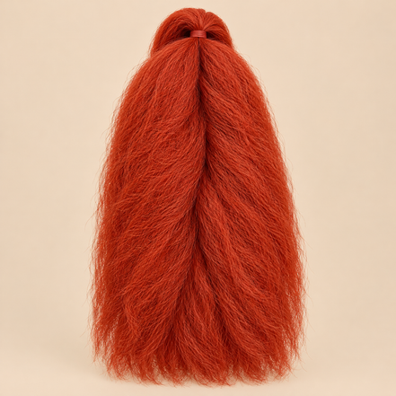 Jumbo Braid 100% Kanekalon BraidOrDie, kleur Rusty Brown, 60 cm, 85 gram