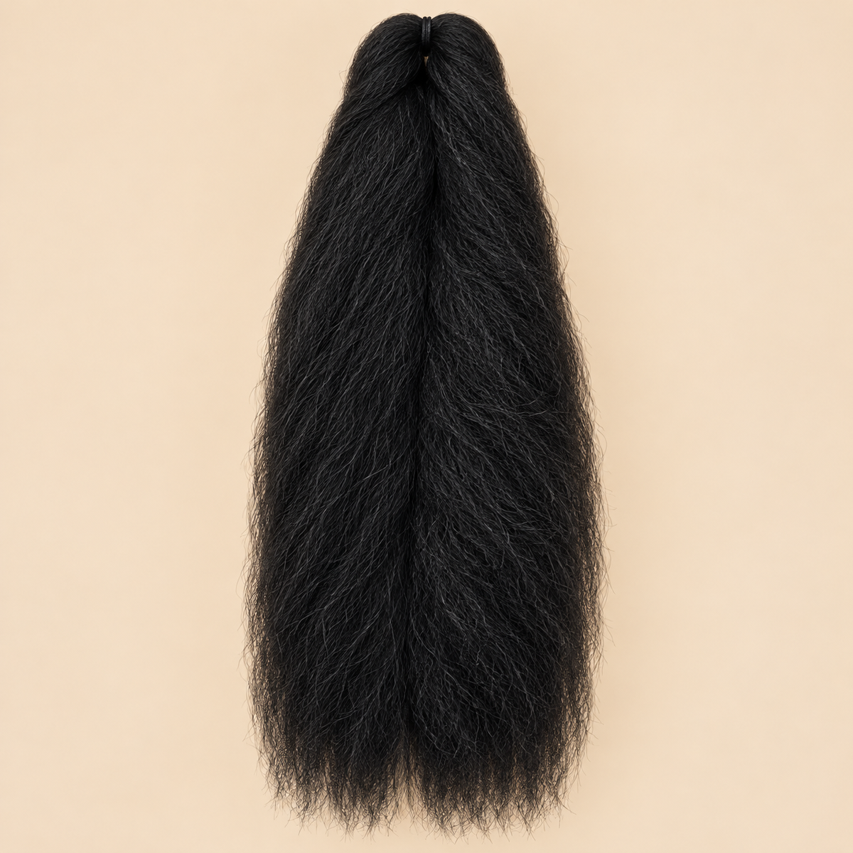 Jumbo Braid 100% Kanekalon BraidOrDie, kleur 1B, beige achtergrond
