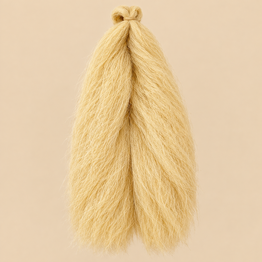 Jumbo Braid 100% Kanekalon BraidOrDie, kleur Gold, beige achtergrond