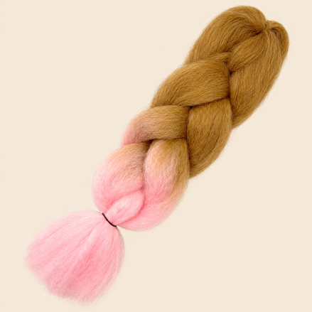 Jumbo Braid 100% Kanekalon BraidOrDie, kleur 27/L-Pink, 65 cm, 100 gram
