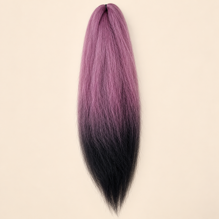 Jumbo Braid Pre-Stretched RastAfri 65 cm – Felroze-zwart (BT.HotPink/1B) – De HaarBoetiek