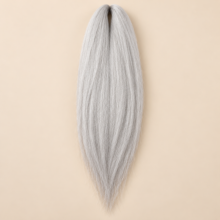 Jumbo Braid Pre-Stretched BraidOrDie 70 cm – Zilvergrijs (60) – De HaarBoetiek