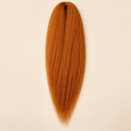 Jumbo Braid Pre-Stretched BraidOrDie 70 cm – Kaneelkoper (Cinnamon) – De HaarBoetiek