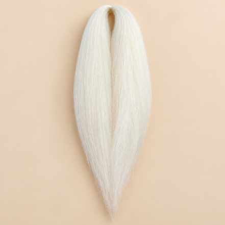 Jumbo Braid Pre-Stretched BraidOrDie 70 cm – Parelwit (Pear White) – De HaarBoetiek