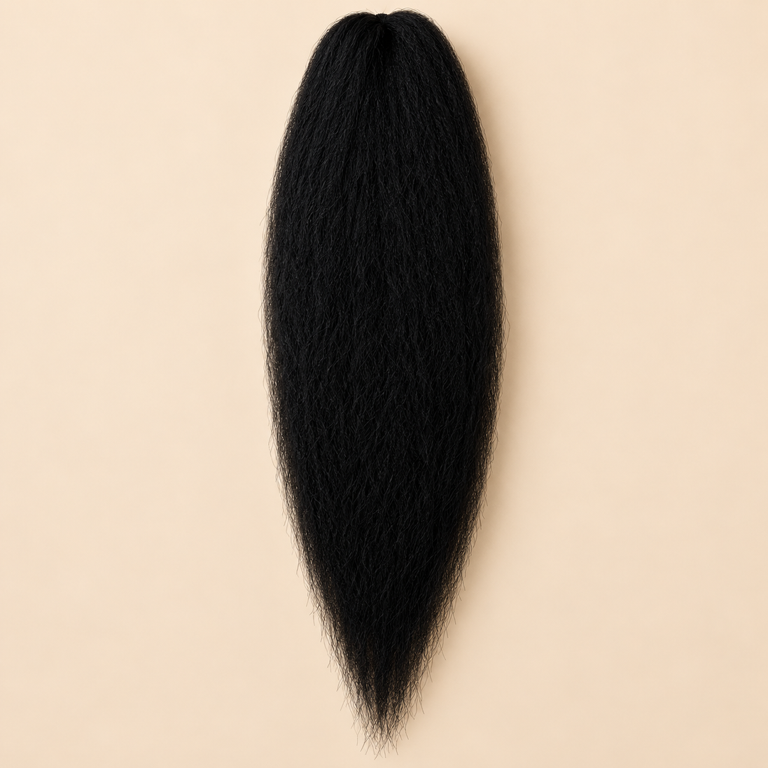 Jumbo Braid Pre-Stretched BraidOrDie 70 cm – 1 diepzwart op beige achtergrond
