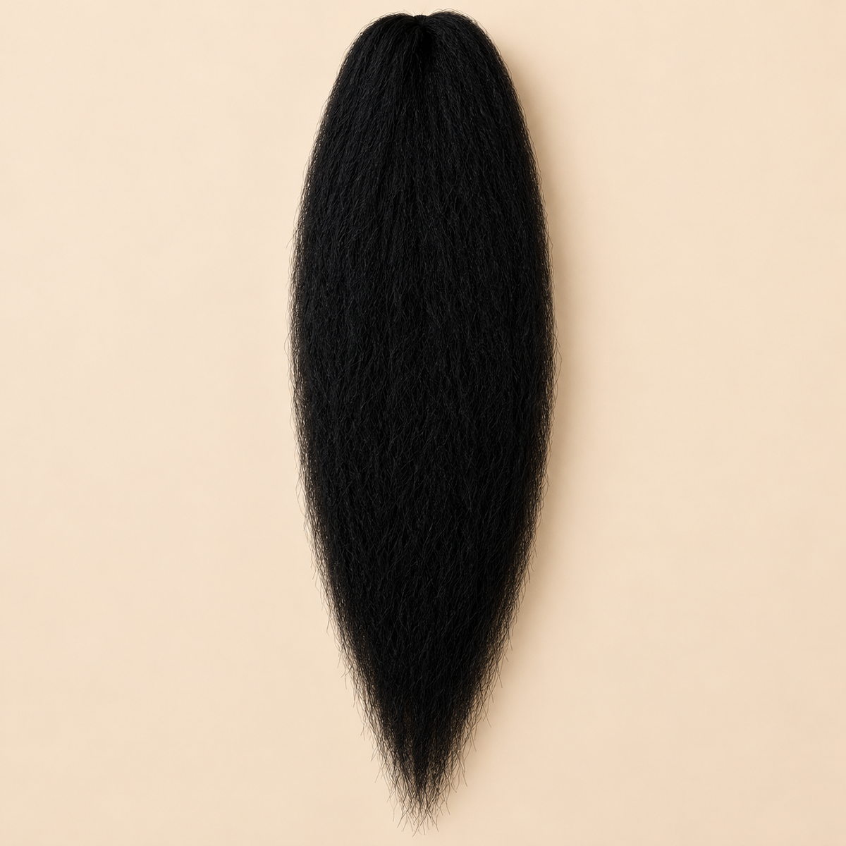Jumbo Braid Pre-Stretched BraidOrDie 70 cm – 1 diepzwart op beige achtergrond