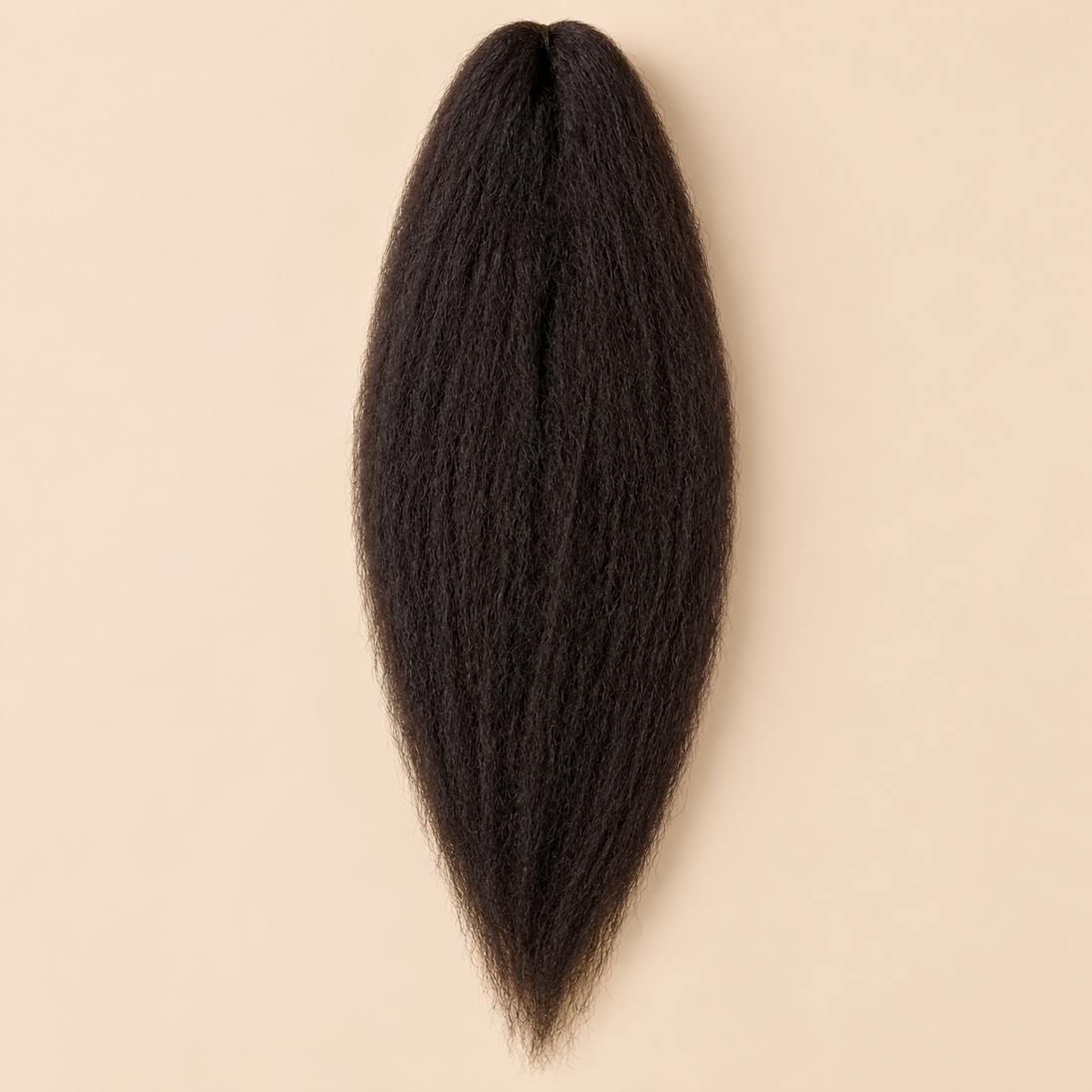Jumbo Braid Pre-Stretched BraidOrDie 70 cm – 3 donkerbruin op beige achtergrond