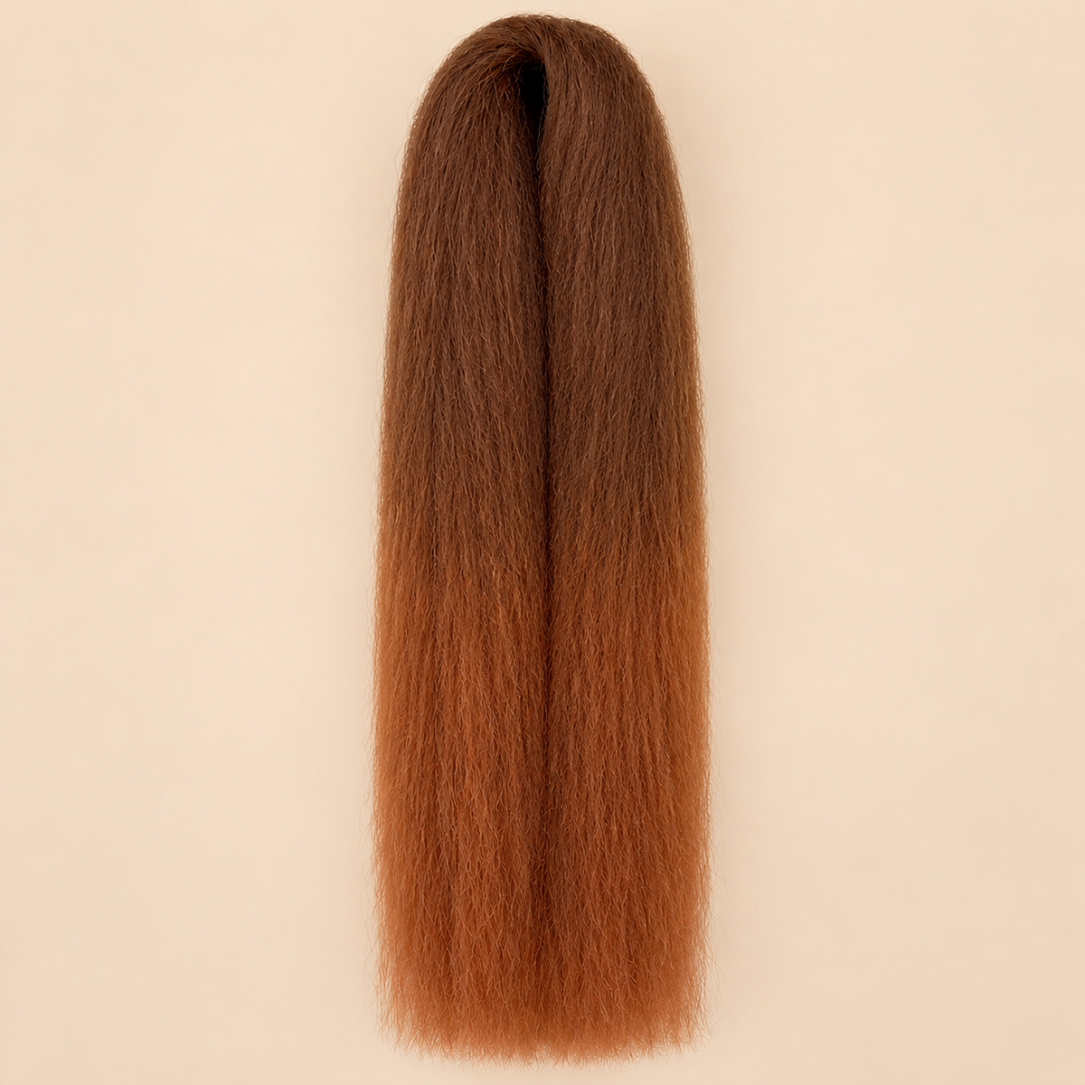 Jumbo Braid BraidOrDie 60 cm – T6/30 bruin-koperbruin op beige achtergrond